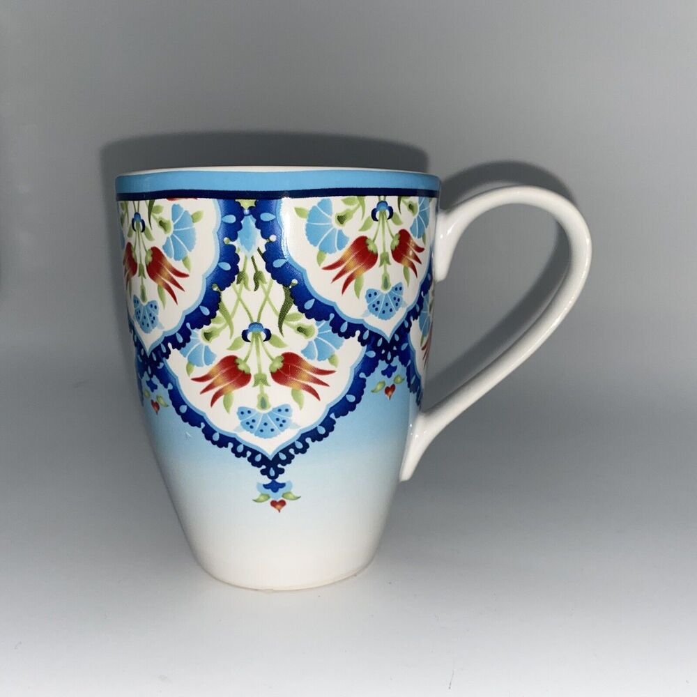 222 fifth mug Tunisia pattern Blue and Red - Replacement Mug